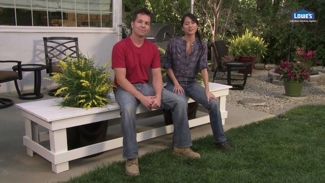 How to Build an Outdoor Planter Bench